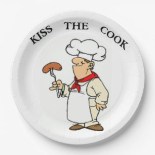 "KISS THE COOK" CHEF PAPIEREN BORDJE