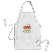 Kiss The Cook Cozy Kitchen Standaard Schort (Voorkant)