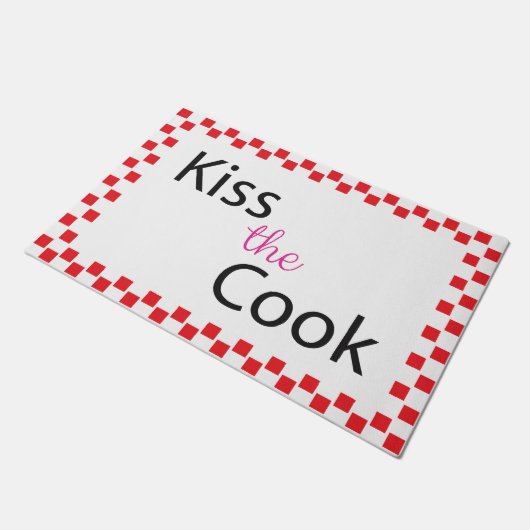 Kiss The Cook Doormat Deurmat (Schuin)