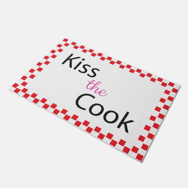 Kiss The Cook Doormat Deurmat (Schuin)