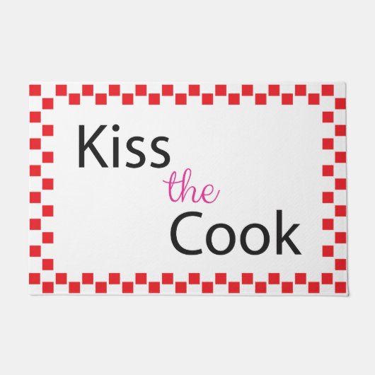 Kiss The Cook Doormat Deurmat (Voorkant)