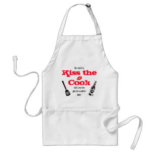 Kiss the Cook - een ander bierpron Standaard Schort