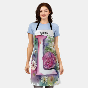 Kiss The Cook Food Chef Keuken BBQ Baker Monogram Schort