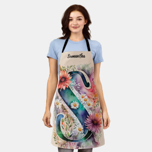 Kiss The Cook Food Chef Keuken BBQ Baker Monogram Schort