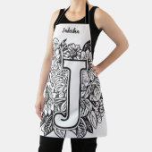 Kiss The Cook Food Chef Keuken BBQ Baker Monogram Schort (Insitu)