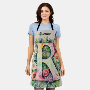 Kiss The Cook Food Chef Keuken BBQ Baker Monogram Schort