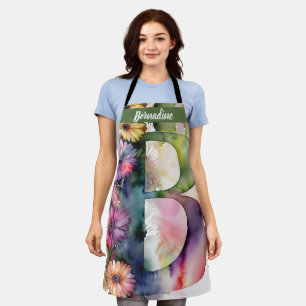 Kiss The Cook Food Chef Keuken BBQ Baker Monogram Schort