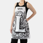 Kiss The Cook Food Chef Keuken BBQ Baker Monogram Schort (Insitu)