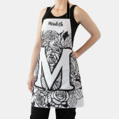 Kiss The Cook Food Chef Keuken BBQ Baker Monogram Schort (Insitu)