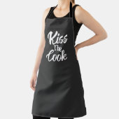 Kiss The Cook, grappige Cook Novelty Gift Schort (Insitu)