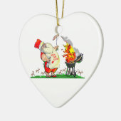 KiSs ThE CoOK Keramisch Ornament (Links)