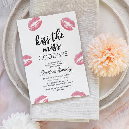 Kiss The Miss Goodbye Bachelorette Party Kaart