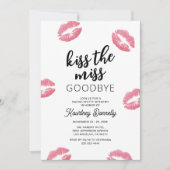 Kiss The Miss Goodbye Bachelorette Weekend Kaart (Voorkant)