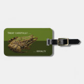 Kiss the Prince Funny Frog Bagagelabel (Voorkant horizontaal)