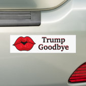 Kiss Trump Goodbye Bumpersticker (Op auto)