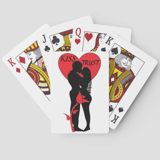 KISS TRYST PLAYCARDS POKERKAARTEN (Achterkant)