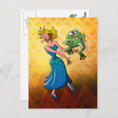 Kiss voor een prinses ontraden briefkaart (Voorkant / Achterkant)