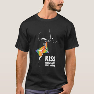 Kiss, wie je ook maar wilt dat lesbische seksuele  t-shirt