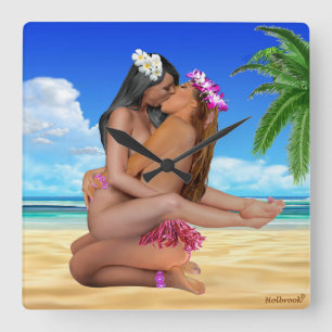 KISS WRESTLING VIERKANTE KLOK