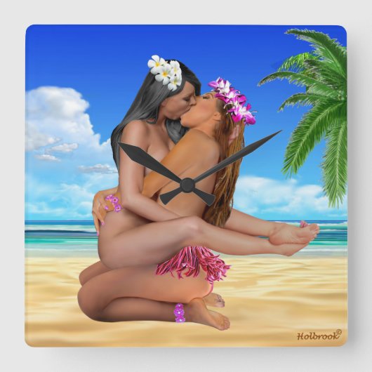 KISS WRESTLING VIERKANTE KLOK (Voorkant)