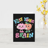 Kiss Your Brain Valentijnse Test Dag Docent Squad Kaart (Gele Bloem)