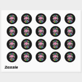 Kiss Your Brain Valentines Autism Awareness Teache Ronde Sticker (Vel)