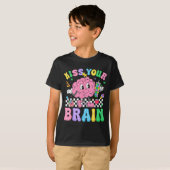 Kiss Your Brain Valentines Autism Awareness Teache T-shirt (Voorkant volledig)