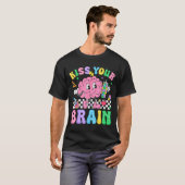 Kiss Your Brain Valentines Autism Awareness Teache T-shirt (Voorkant volledig)
