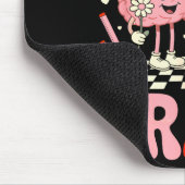 Kiss Your Brain Women Valentine's Day Retro School Muismat (Hoek)