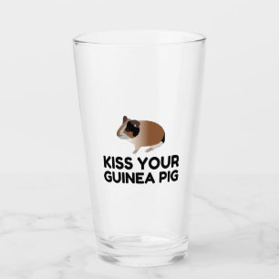 Kiss Your Guineese varken Funny Glas