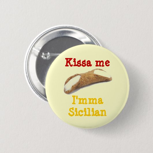 Kissa, ik ben mevrouw Siciliaanse Button (Voorkant /achterkant)
