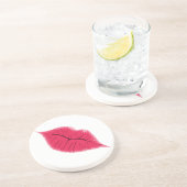 Kissable Lips Onderzetters: Zandsteen Onderzetter (Zijkant)