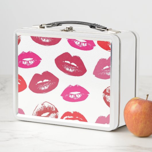 Kissbare lips (zogende lips, rode en roze lipstick (In situ)