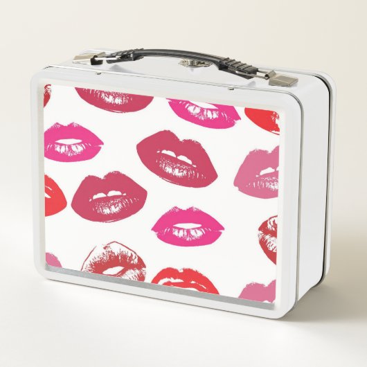 Kissbare lips (zogende lips, rode en roze lipstick (Achterkant)
