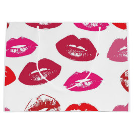 Kissbare lips (zogende lips, rode en roze lipstick groot cadeauzakje