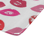 Kissbare lips (zogende lips, rode en roze lipstick snijplank (Hoek)