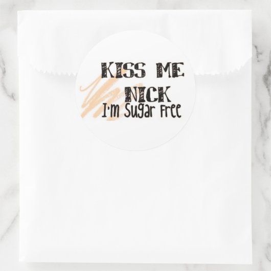 kissemstickers ronde sticker (Tas)