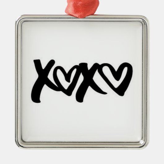 ***KISSEN EN HUGS** CHRISTMAS LOVE ORNAMENT (Voorkant)