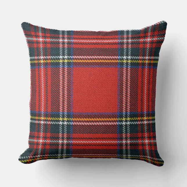 Kissen mit Royal Stewart Tartan Kussen (Voorkant)