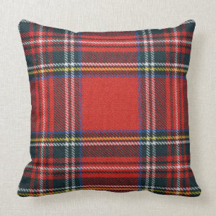 Kissen mit Royal Stewart Tartan Kussen