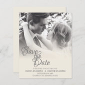 Kissend bruiloft in monochroom (Voorkant / Achterkant)