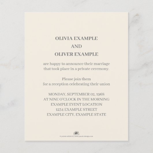 Kissend bruiloft in monochroom (Achterkant)