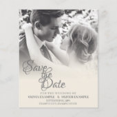 Kissend bruiloft in monochroom (Voorkant)