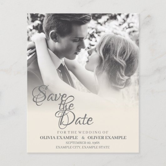 Kissend bruiloft in monochroom (Voorkant)