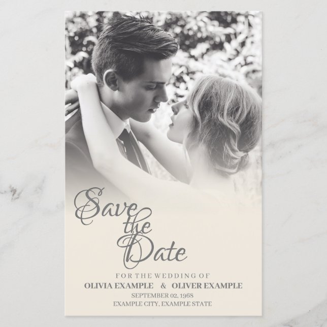 Kissend bruiloft in monochroom (Voorkant)