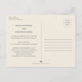 Kissend bruiloft in monochroom aankondigingskaart (Achterkant)