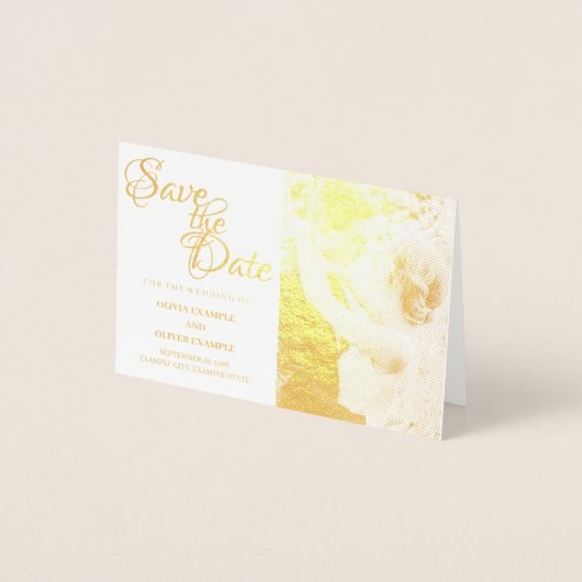 Kissend bruiloft in monochroom folie kaarten (Voorkant)