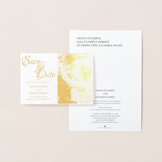 Kissend bruiloft in monochroom folie kaarten (Display)