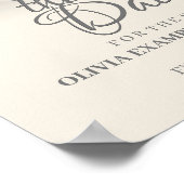 Kissend bruiloft in monochroom poster (Hoek)