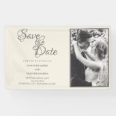 Kissend bruiloft in monochroom spandoek (Horizontaal)